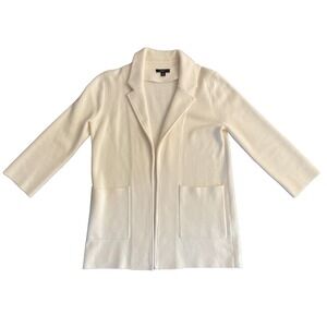 J.Crew Sophie in Ivory Open-Front Preppy Sweater Blazer Cardigan XS $148